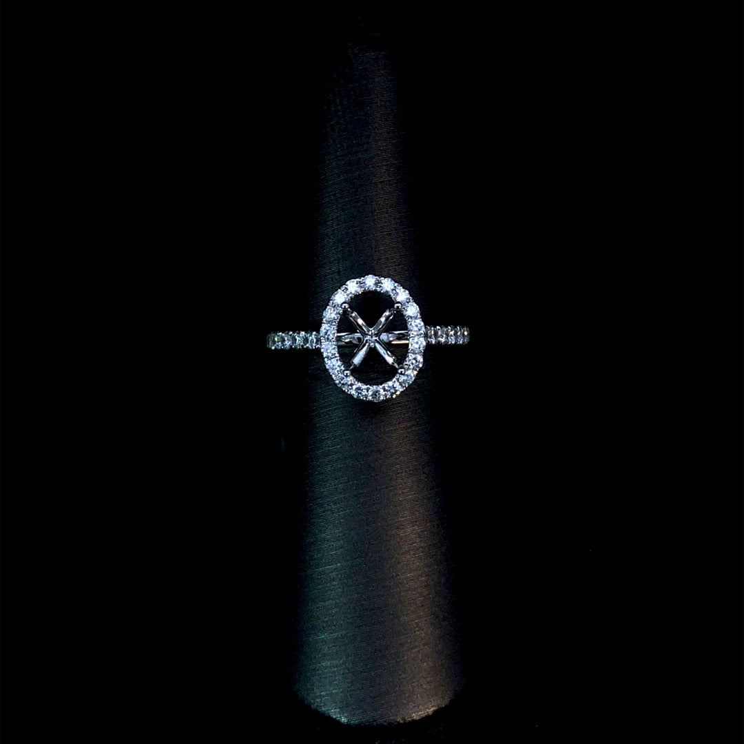 165406 - .50 ctw diamond semi mount