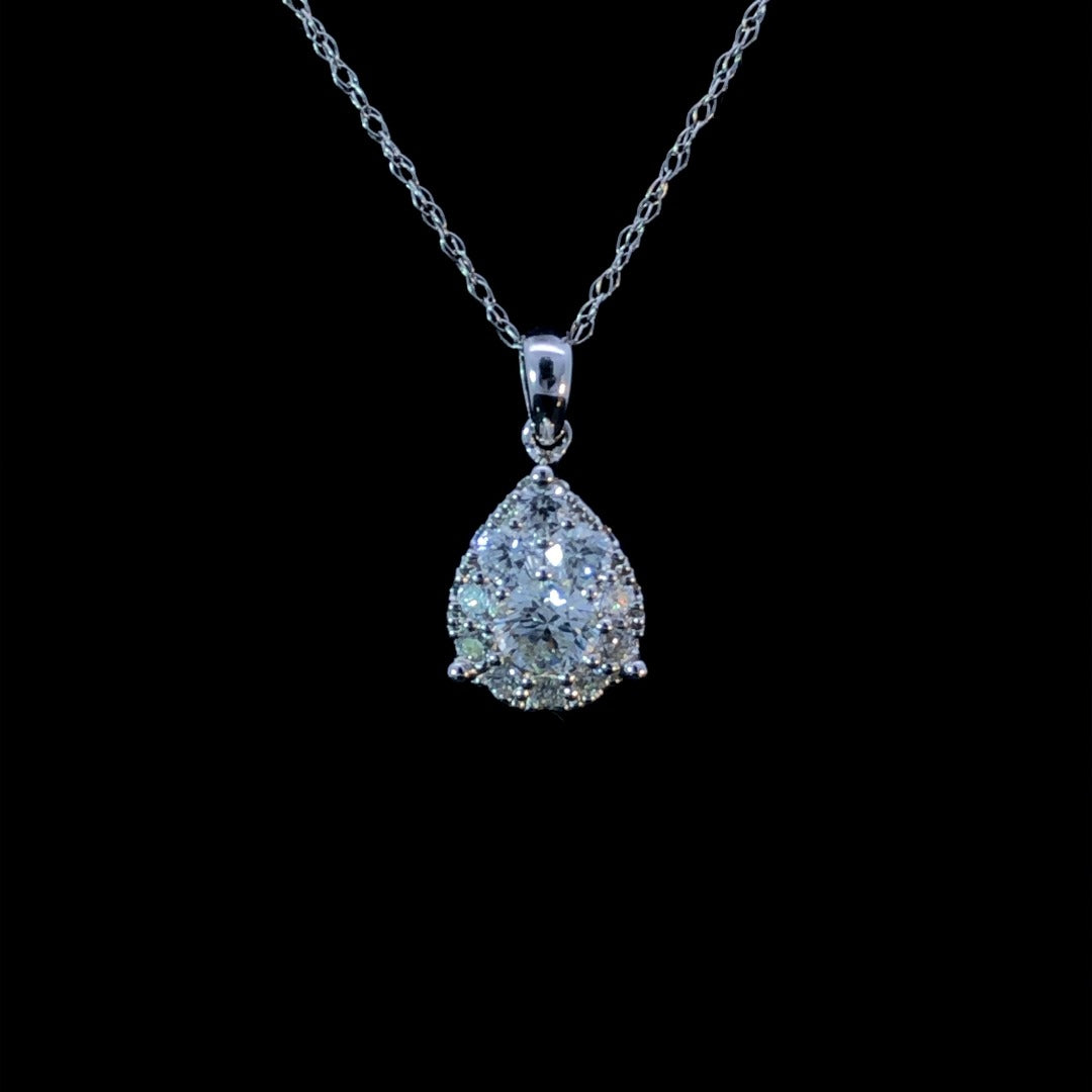 159505 - .75 ctw diamond pendant