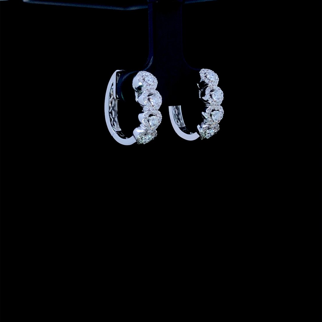 164276 - .70 ctw diamond earrings