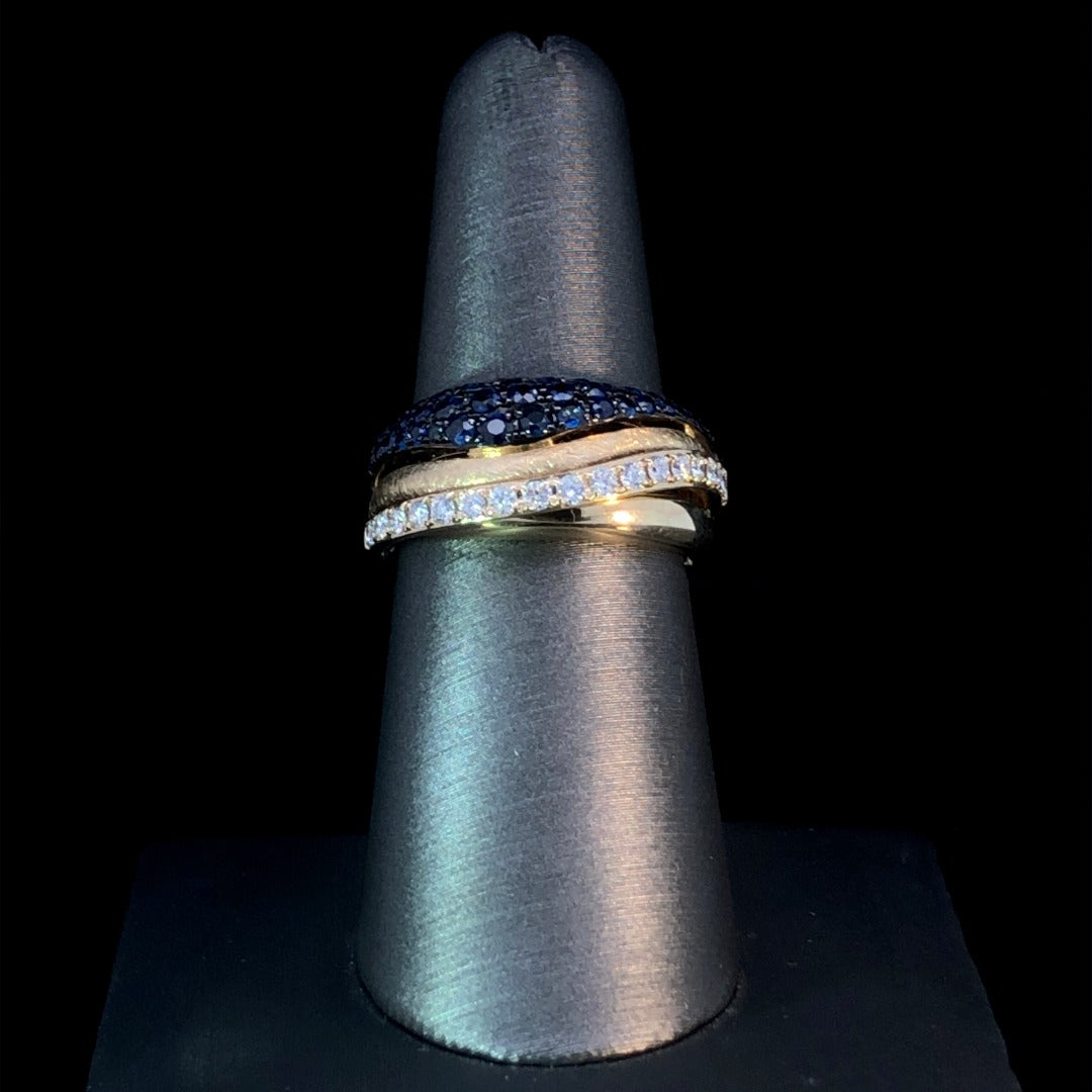160456 - 1.22 ctw Sapphire and diamond ring