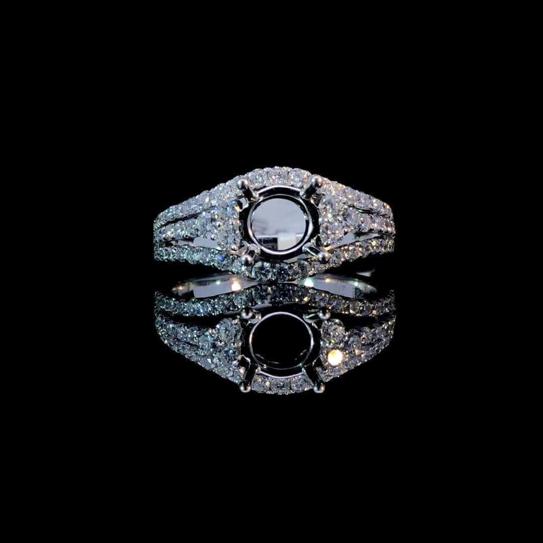 .79 ctw diamond semi mount