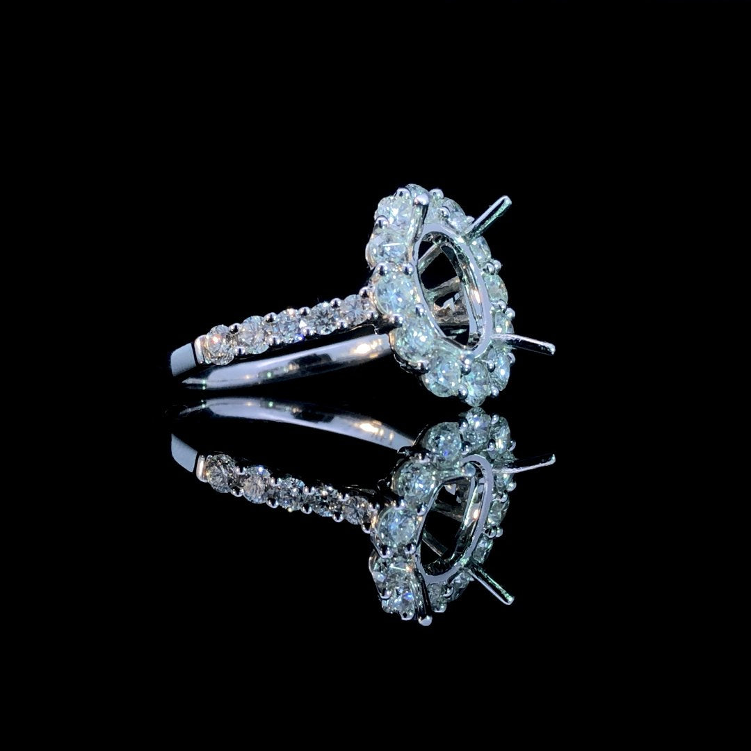 163710 - 1.29 ctw diamond semi mount