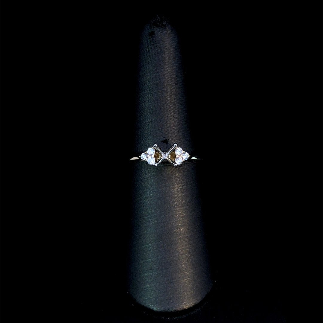 164207 - .14 ctw diamond semi mount