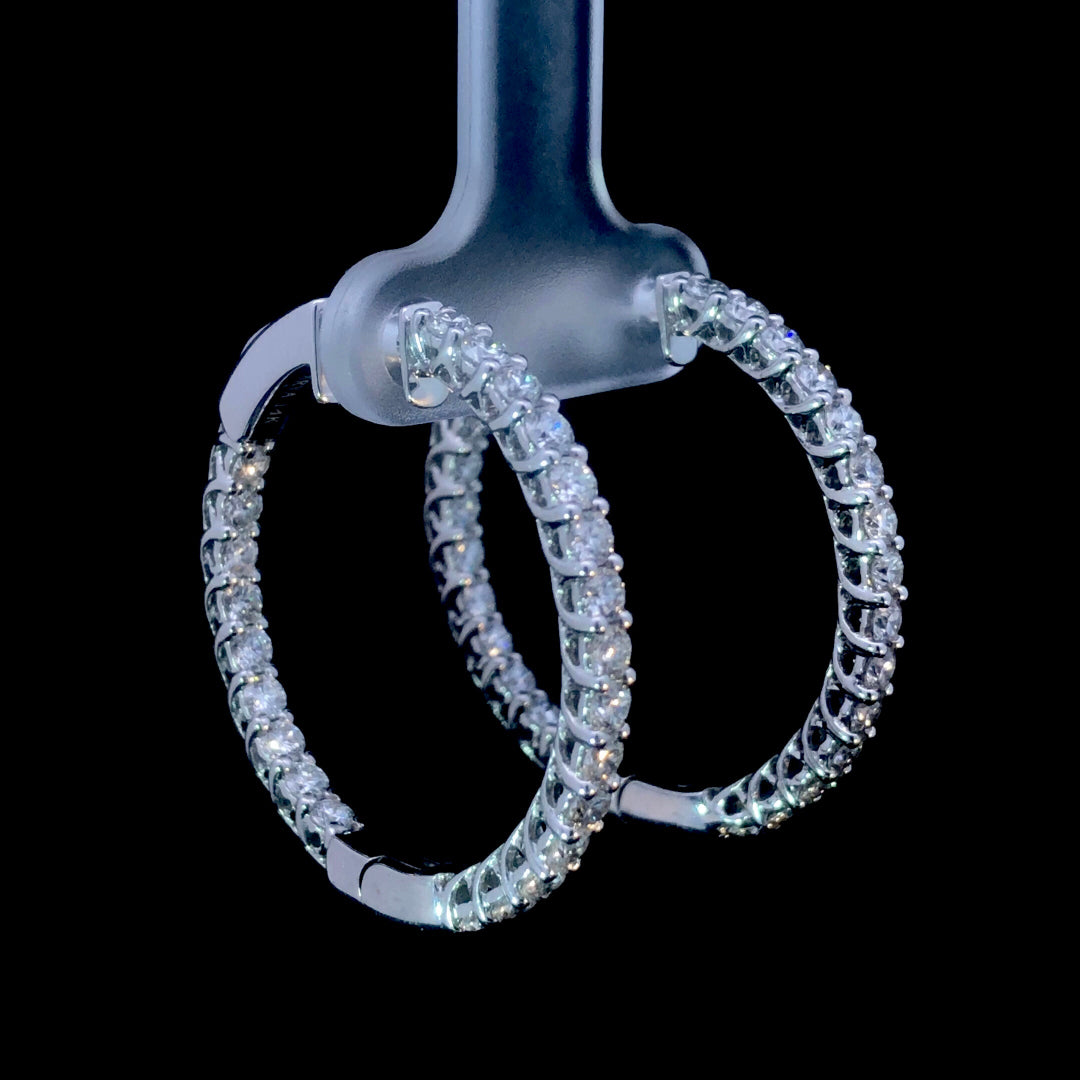 165296 - 2.50 ctw diamond hoops