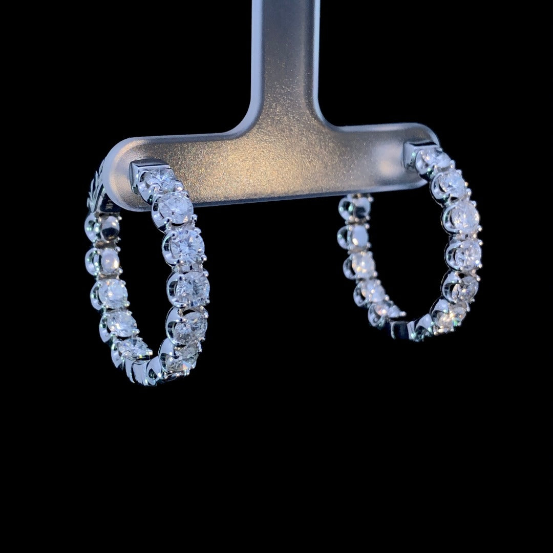 162122 - 3.25 ctw diamond earrings