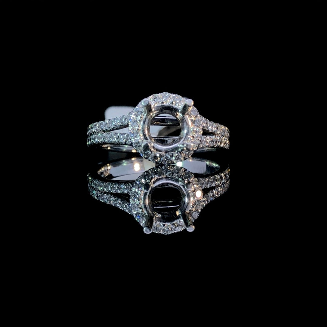 .59 ctw diamond semi mount