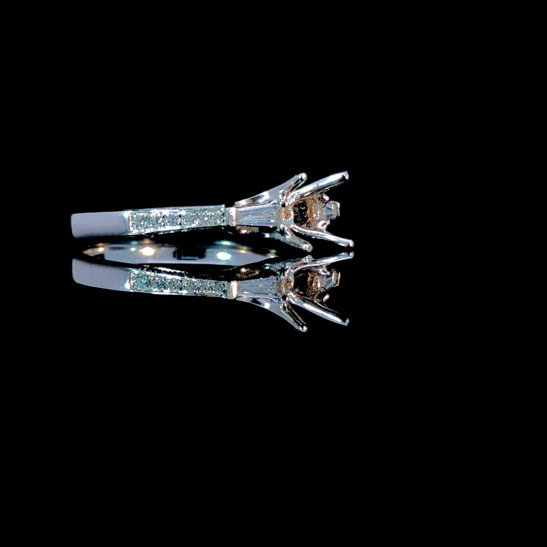 165411 - .30 ctw diamond semi mount