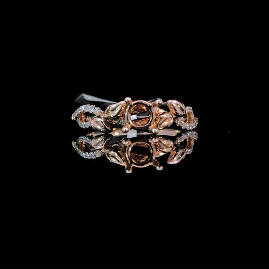 159994 - .13 ctw diamond semi mount