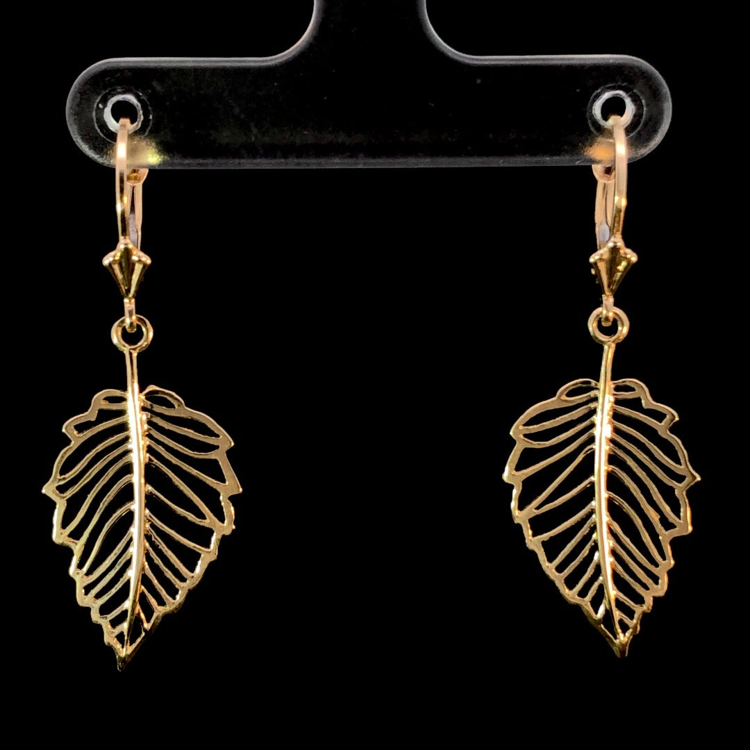 Gold earrings