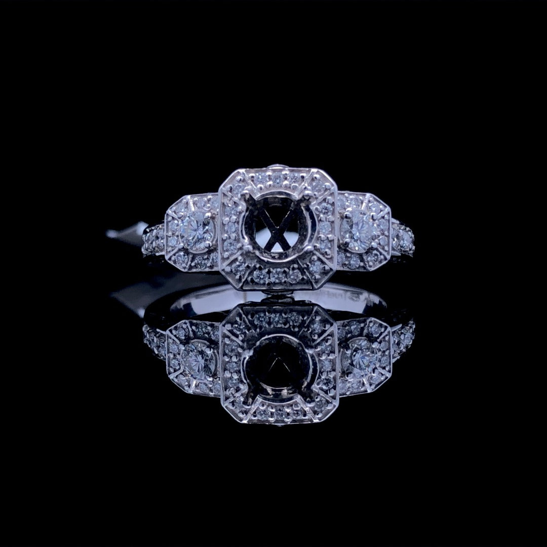 147934 - .73 ctw diamond semi mount