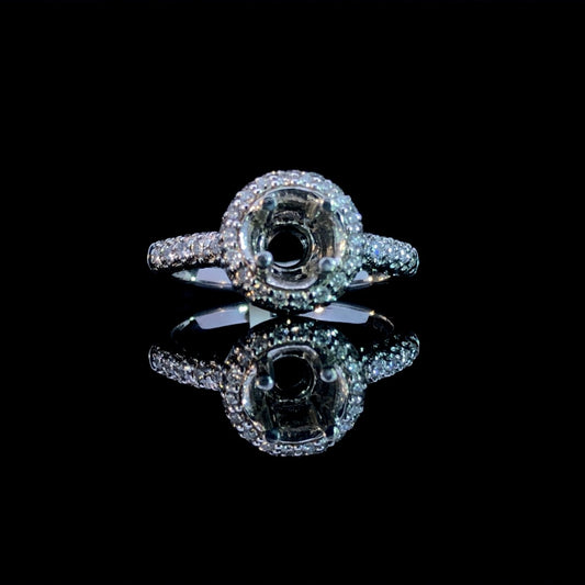 142602 - .28 ctw diamond semi mount