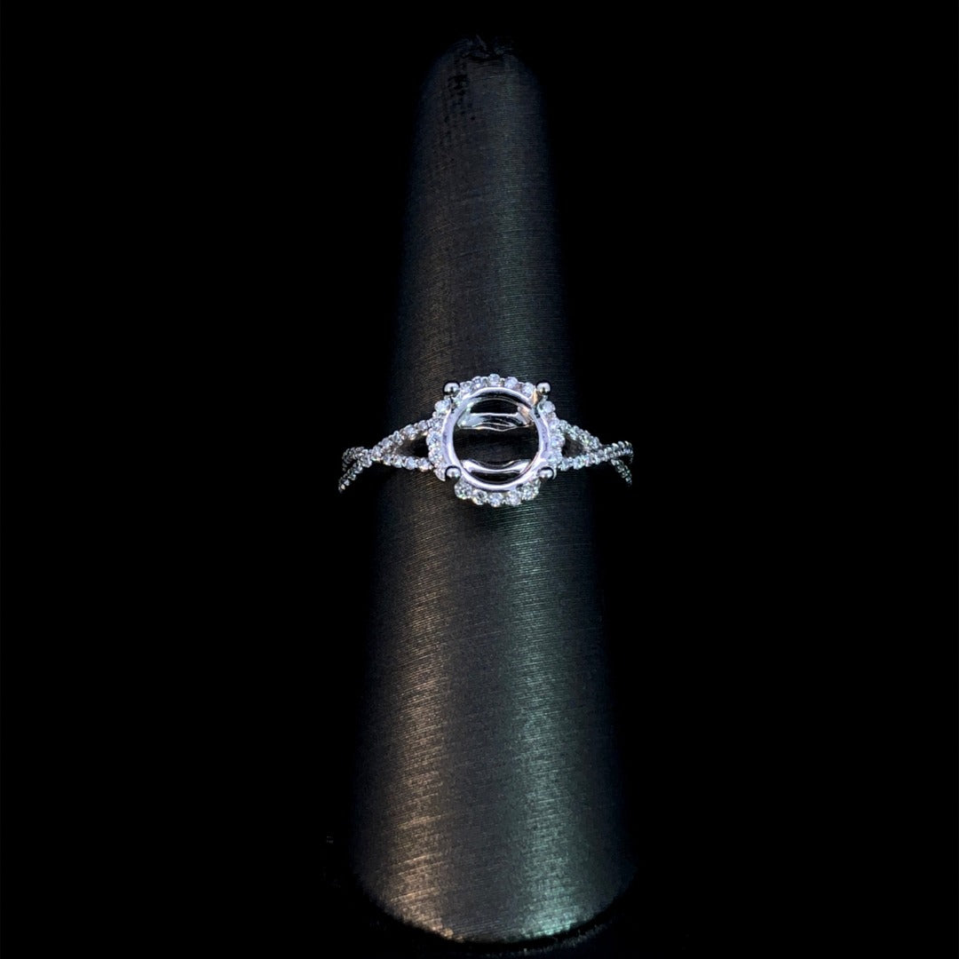 149704 - .41 ctw diamond semi mount
