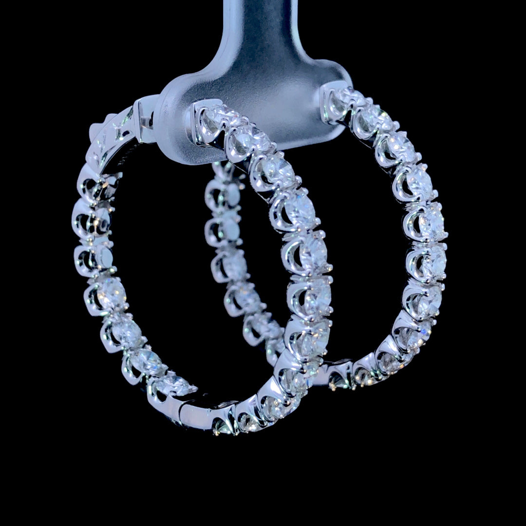 165378 - 4.00 ctw diamond hoops