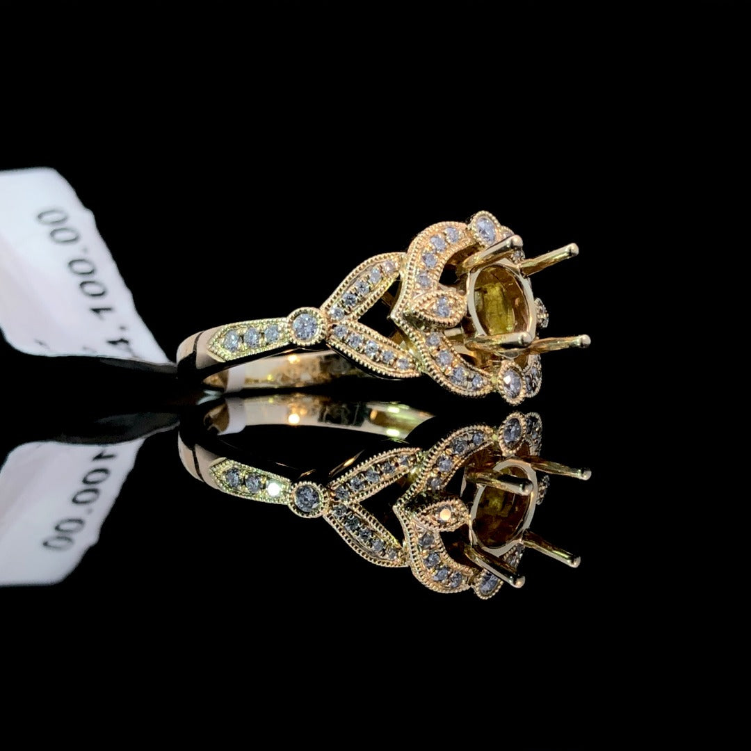 155244 - .27 ctw diamond semi mount