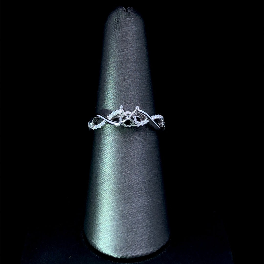 156663 - .10 ctw diamond semi mount