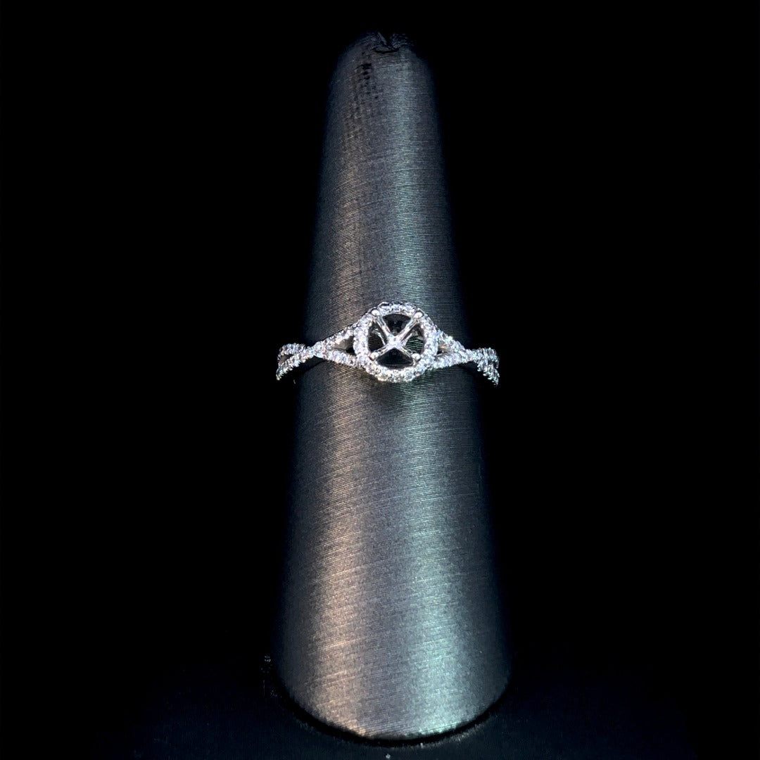 147421 - .34 ctw diamond semi mount