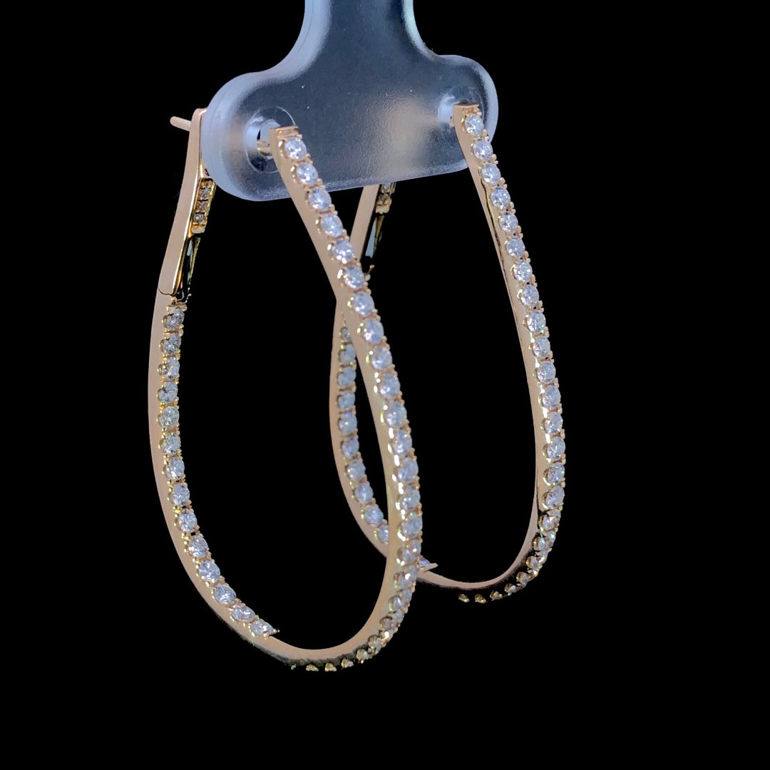 165394 - 1.50 ctw diamond hoops
