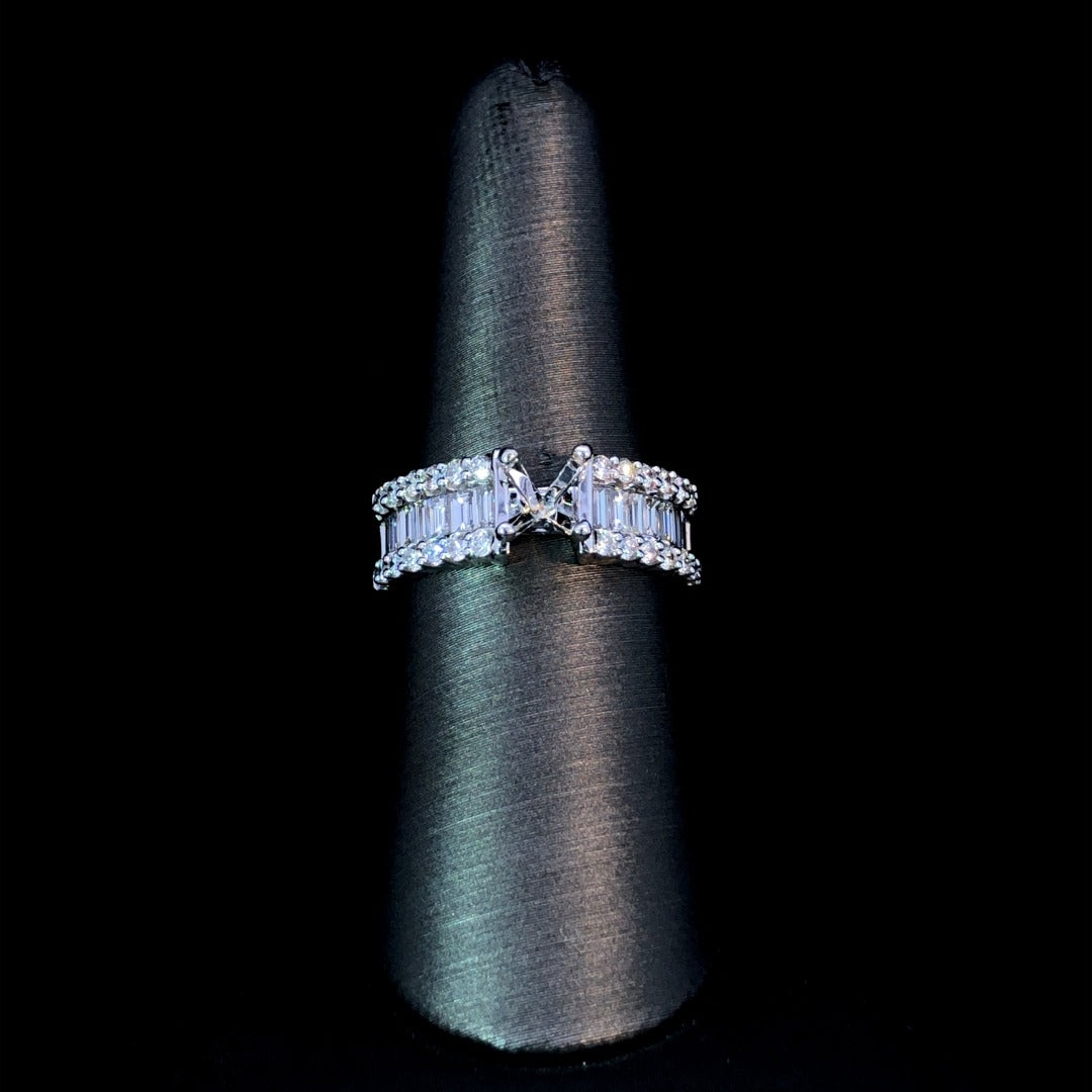 162947 - 1.38 ctw diamond semi mount