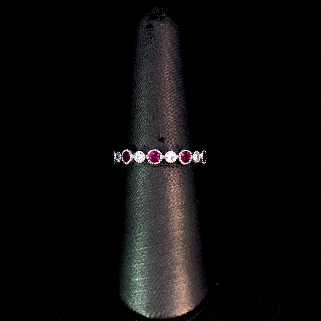 162990 - .49 ctw ruby and diamond ring