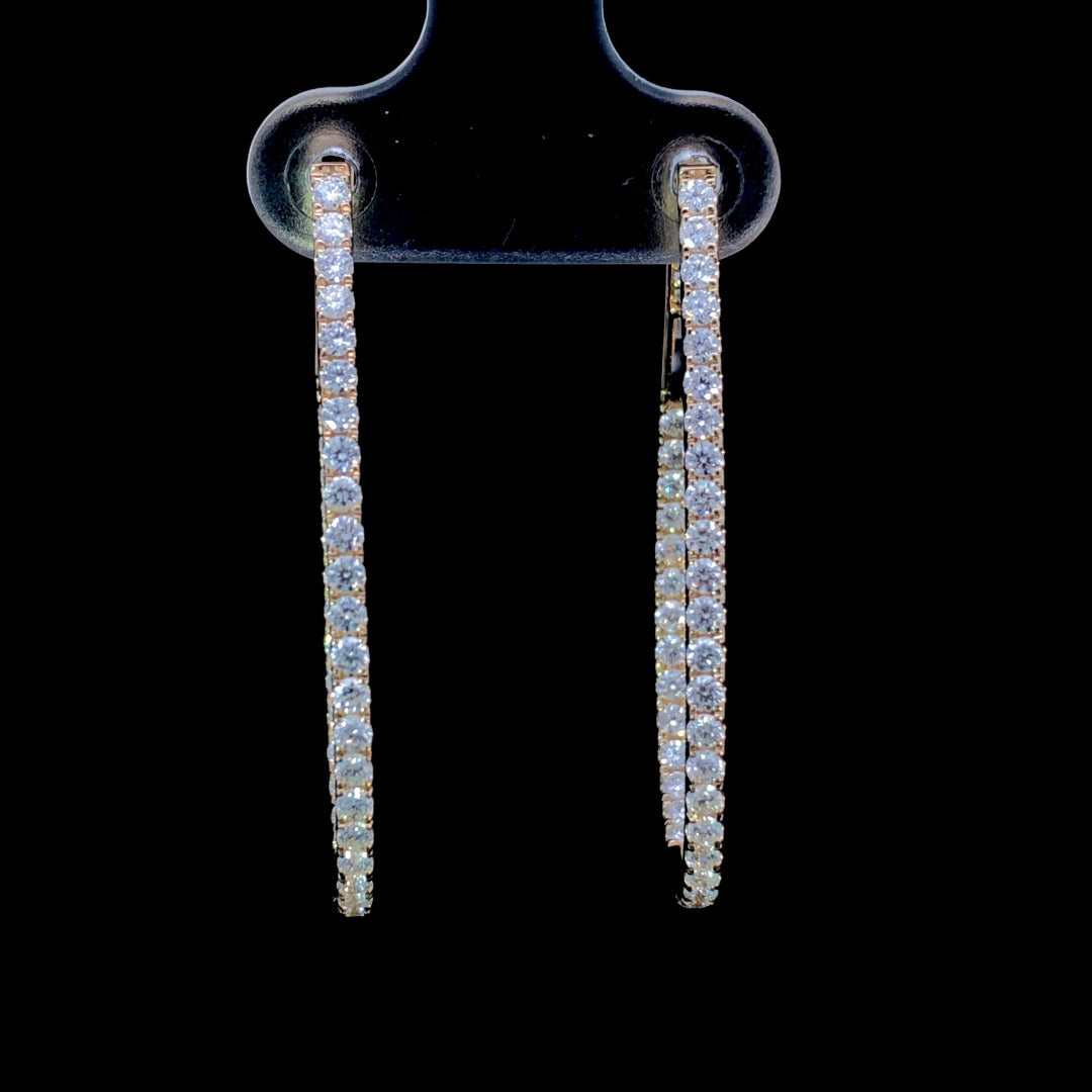 165394 - 1.50 ctw diamond hoops
