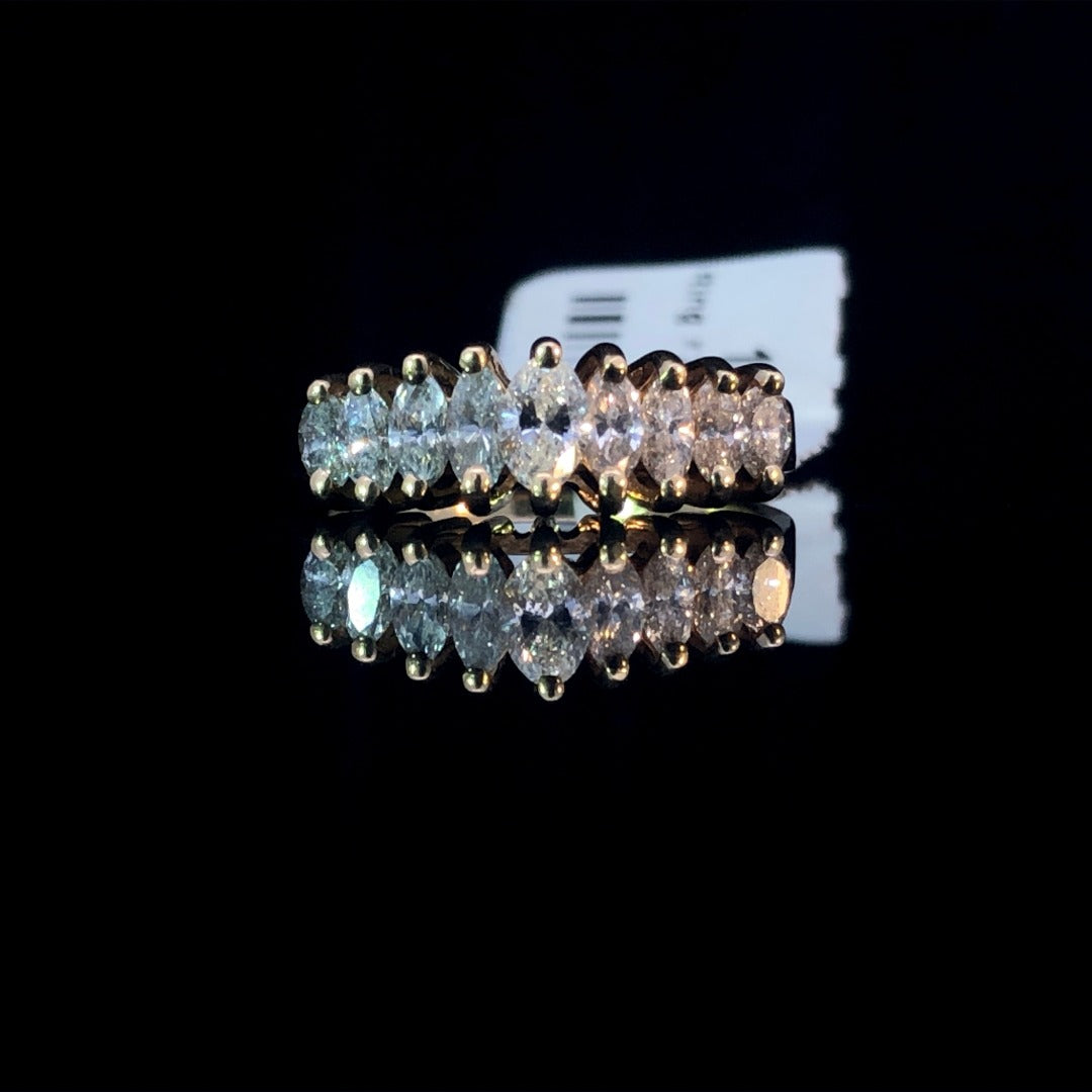 104416 - .88 ctw Marquise Diamond Anniversary Band