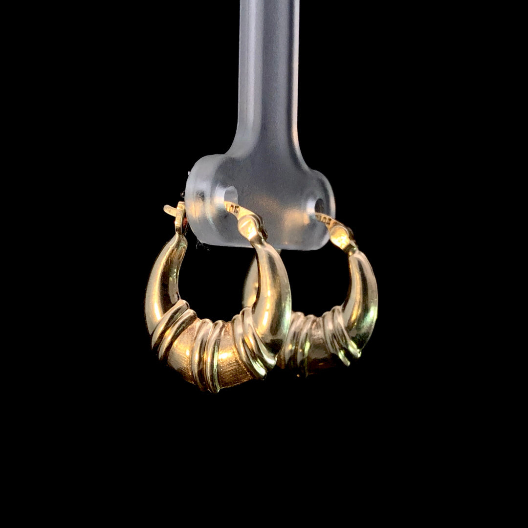 166489 - yellow gold earrings
