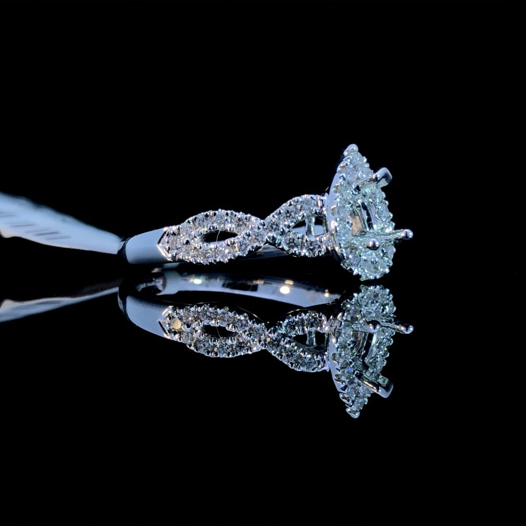 162371 - .52 ctw diamond semi mount