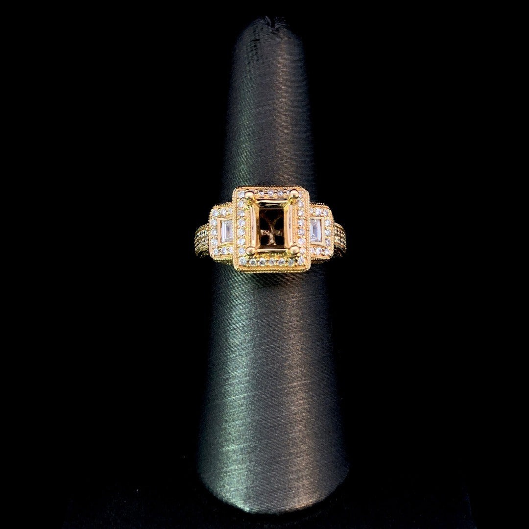 160671 - .50 ctw diamond semi mount