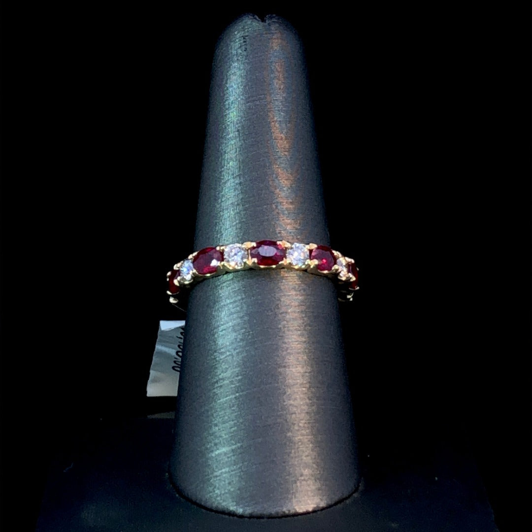 160337 - .62ctw Ruby and diamond ring