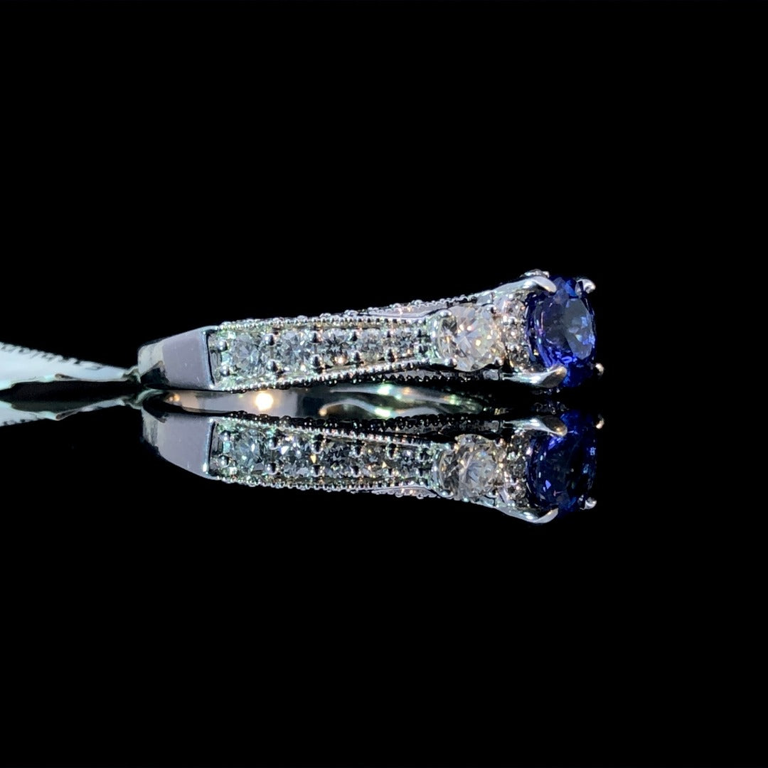 150894 - 1.60 ctw tanzanite and diamond ring