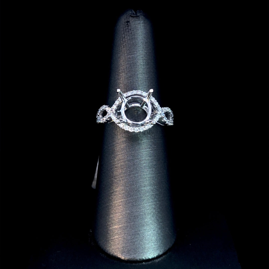 140888 - .36 ctw diamond semi mount