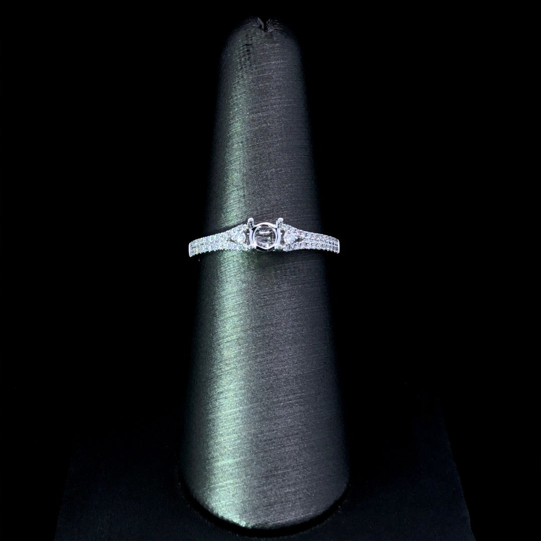 158412 - .19 ctw diamond semi mount
