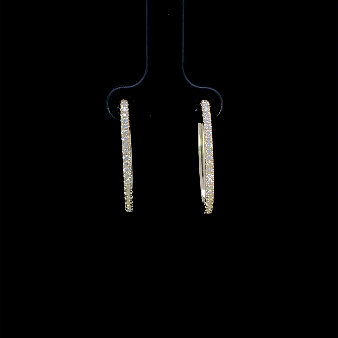 164250 - .30 ctw diamond hoops