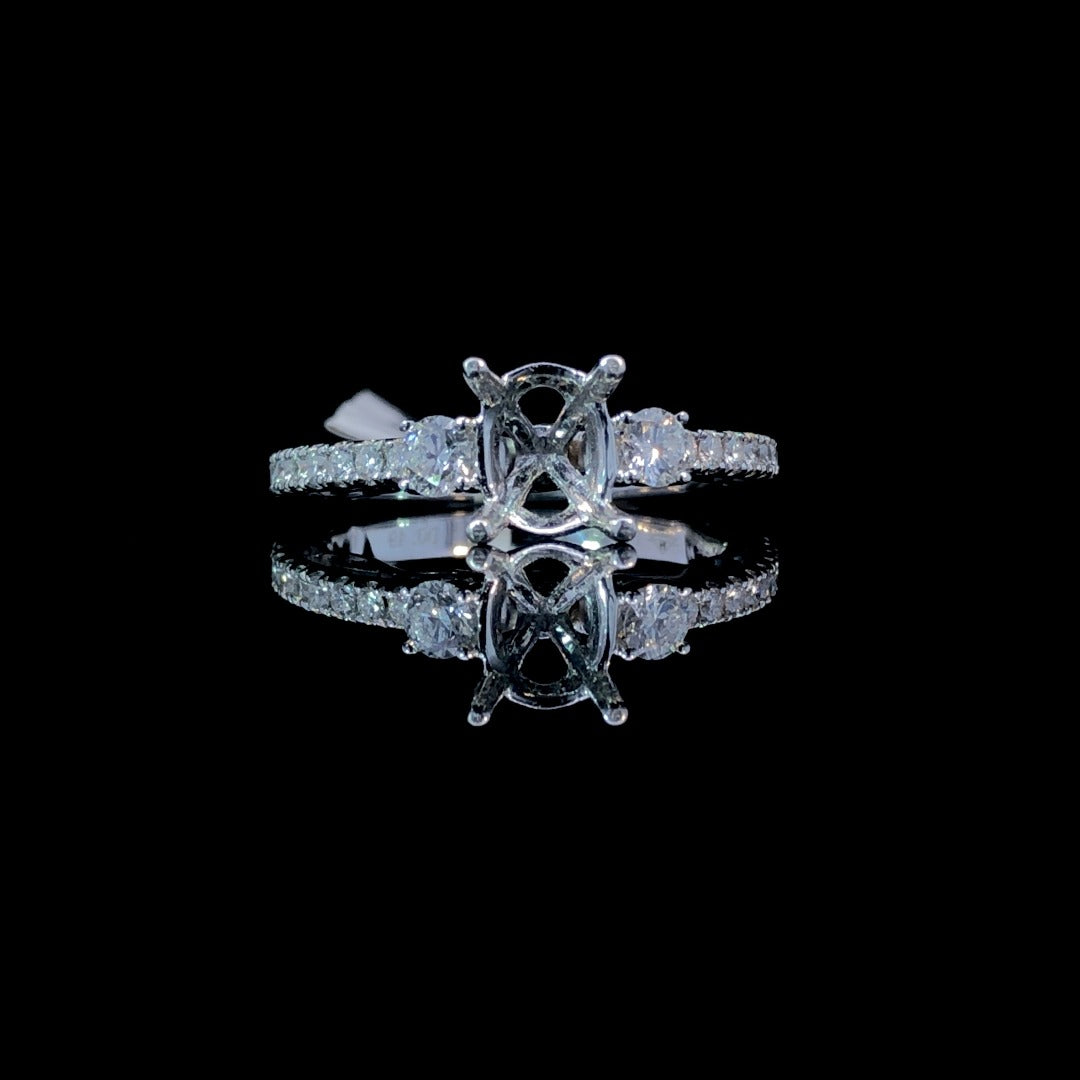 153420 - .51 ctw diamond semi mount