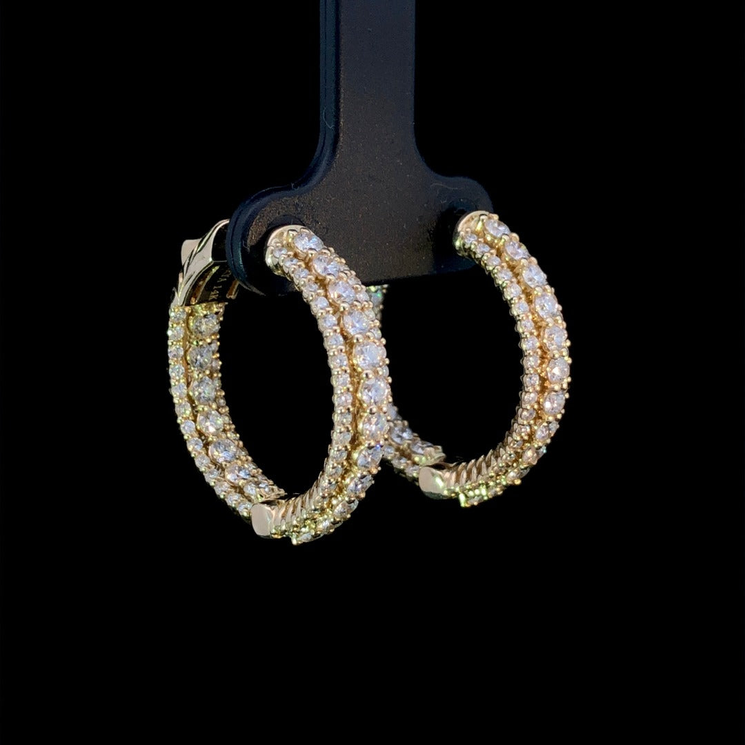 163596 - 2.75 ctw diamond hoops