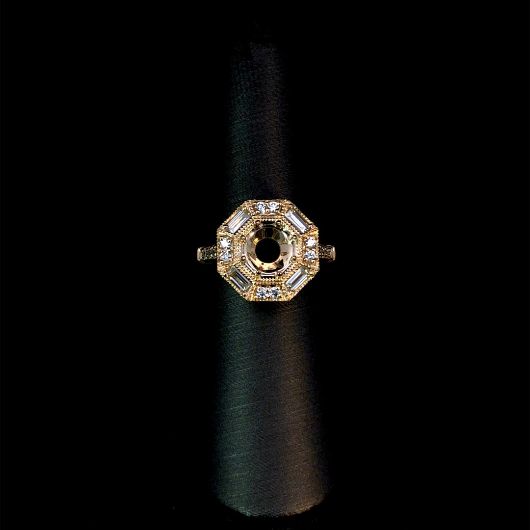 165640 - .51 ctw diamond semi mount