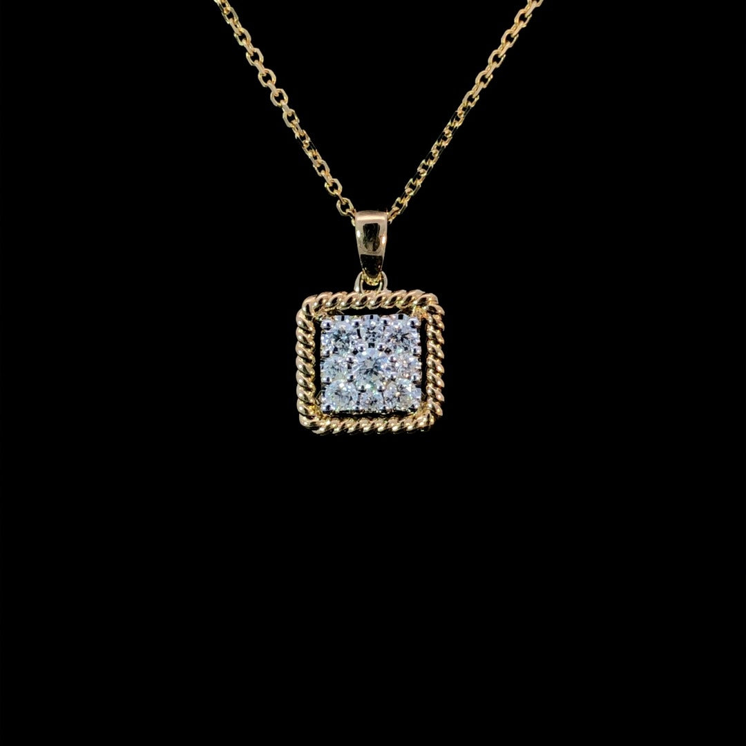 163145 - .34 ctw diamond pendant