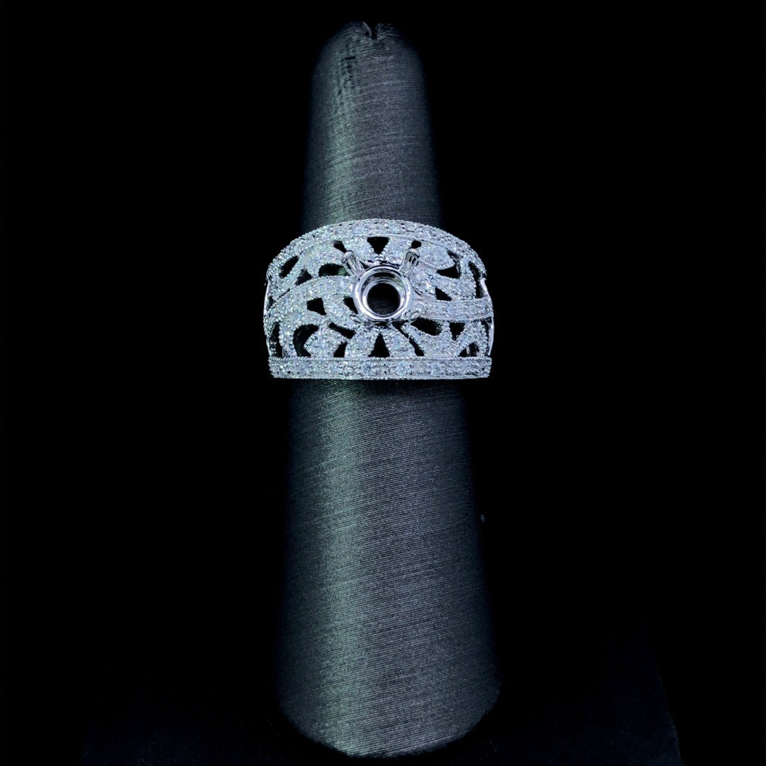 154018 - .35 ctw diamond semi mount