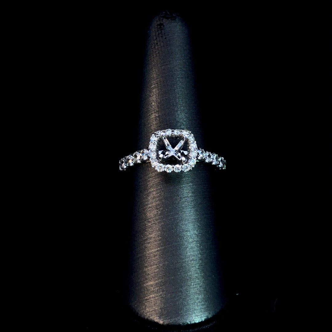 160746 - .84 ctw diamond semi mount