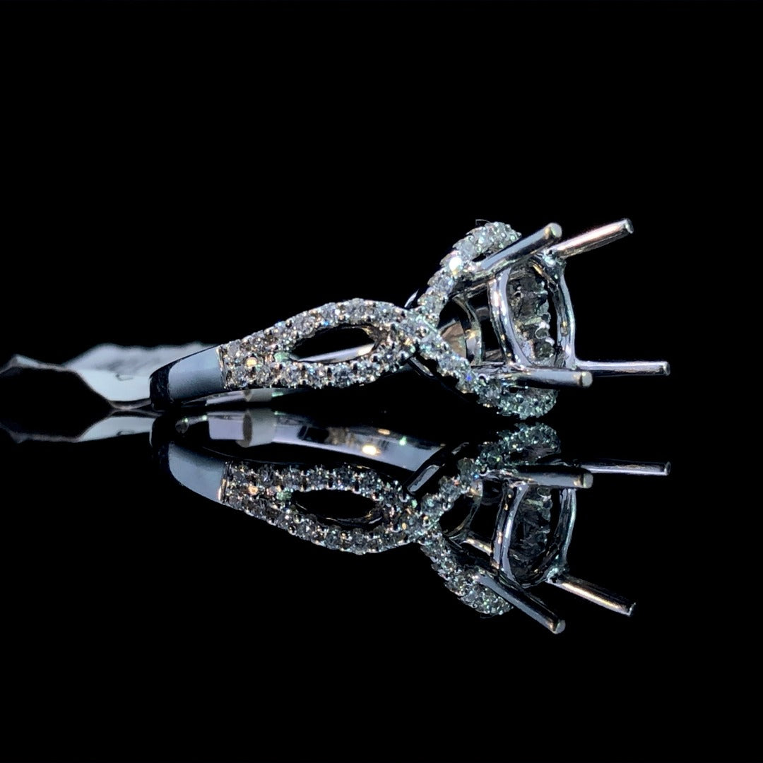 140888 - .36 ctw diamond semi mount