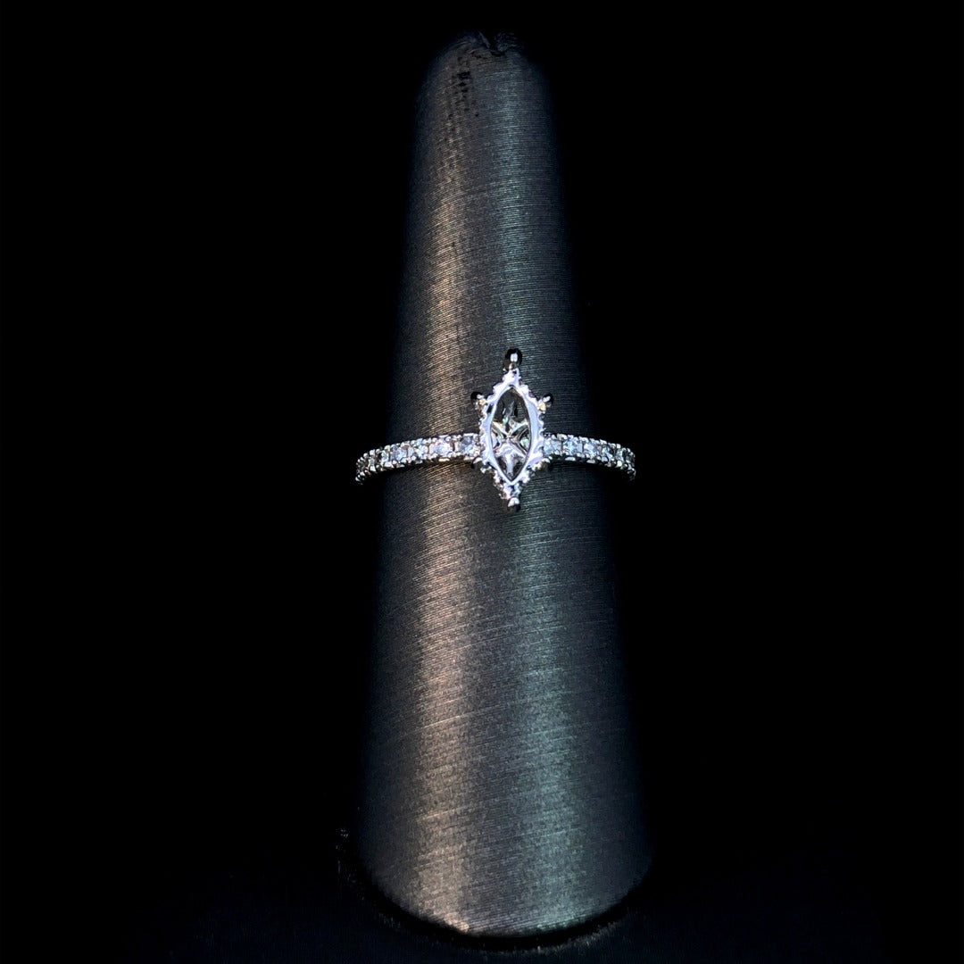 162632 - .24 ctw diamond semi mount