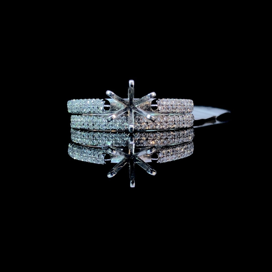 143757 - .46 ctw diamond semi mount