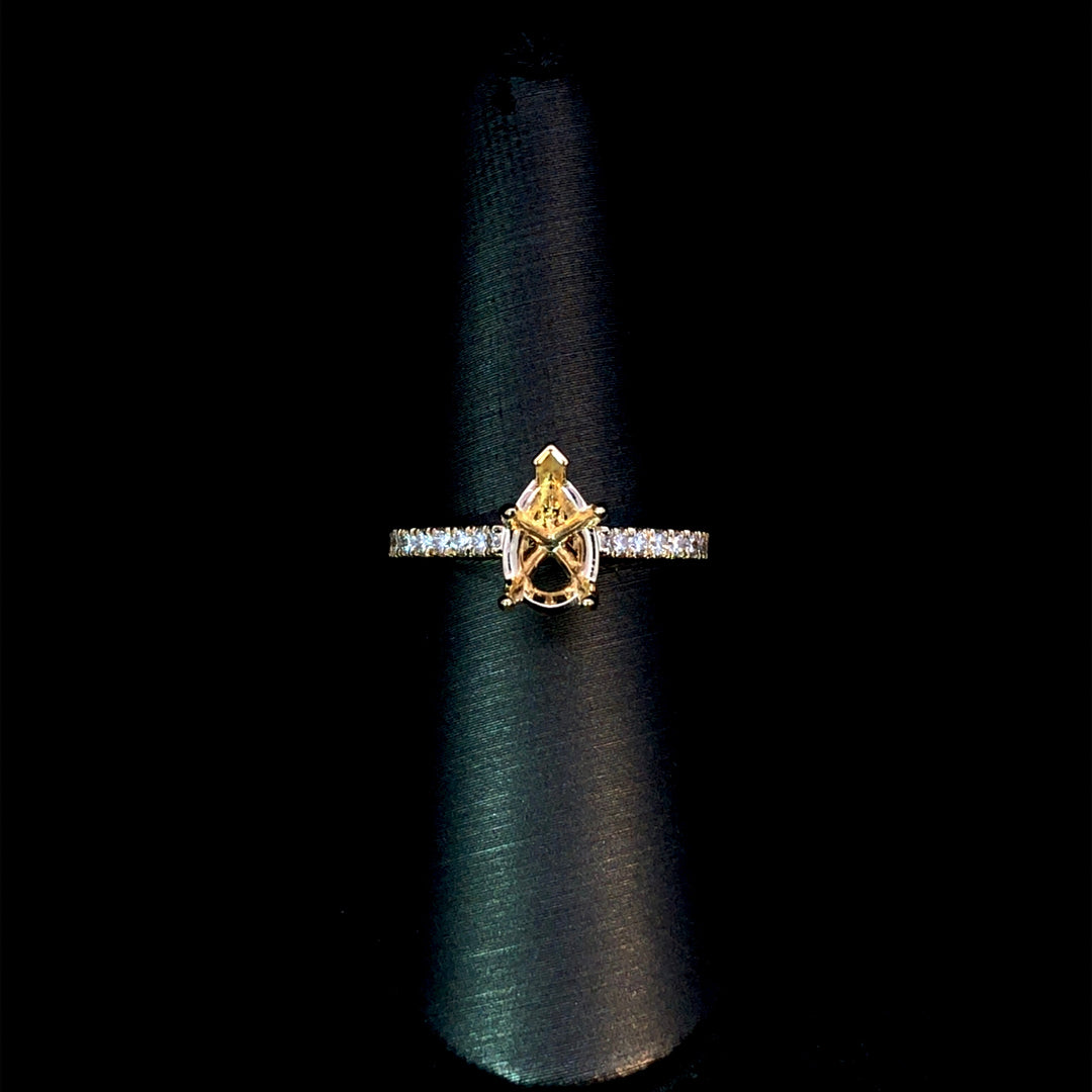 165642 - .32 ctw diamond semi mount