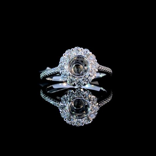 161106 - .72 ctw diamond semi mount