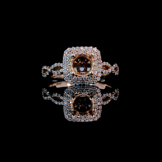 155178 - .41 ctw diamond semi mount