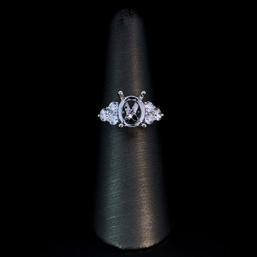 163042 - .71 ctw diamond semi mount