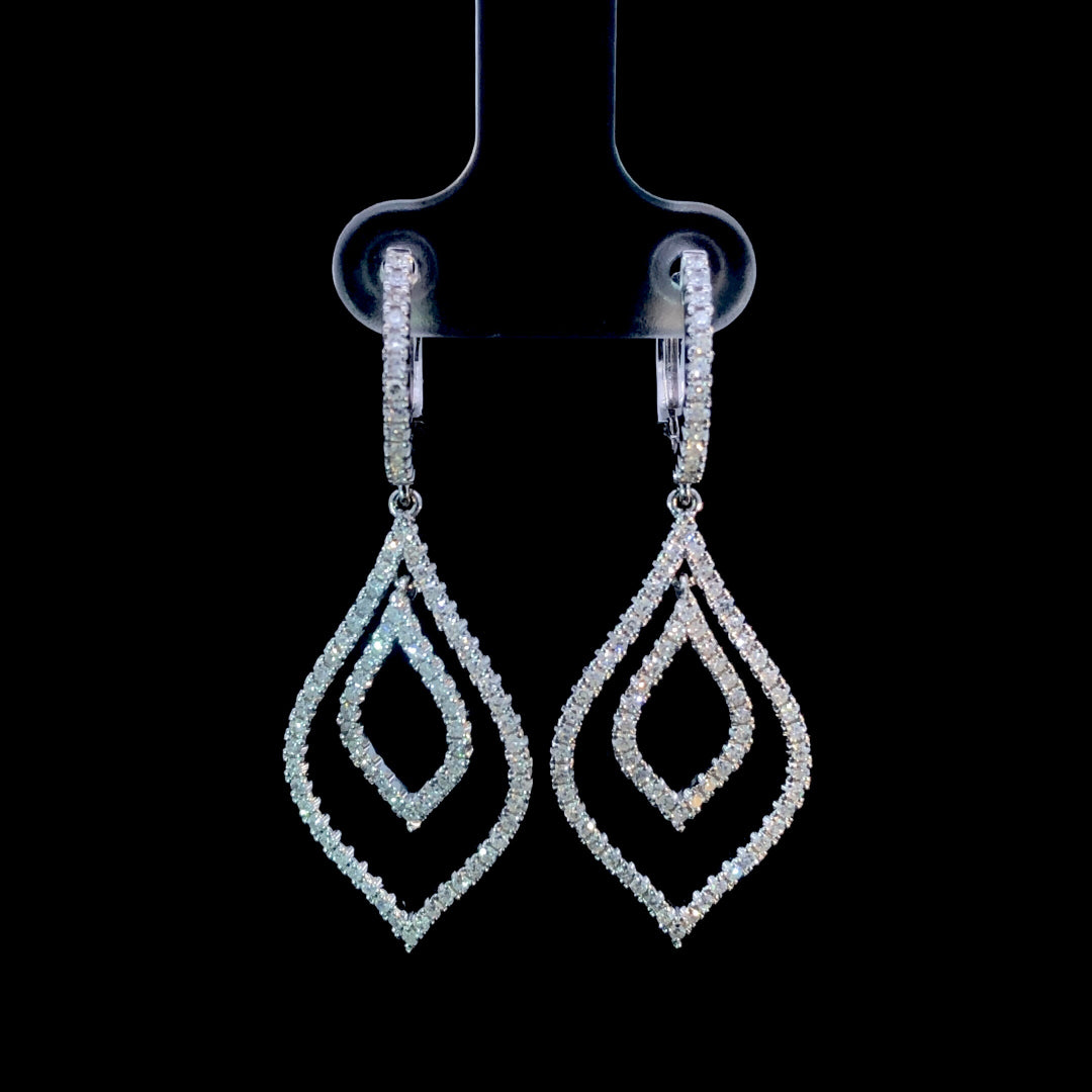 164999 - 1.05 ctw diamond earrings
