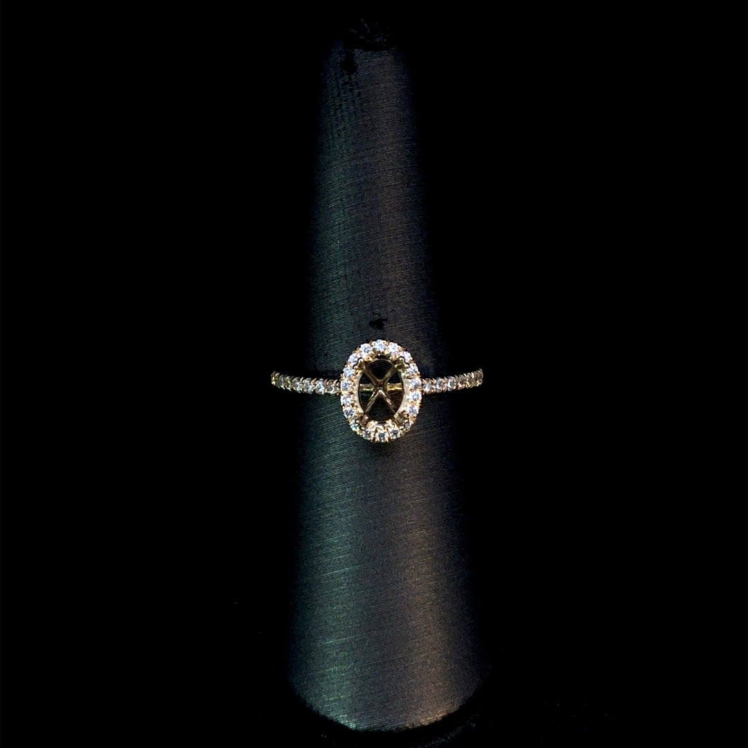 165637 - .32 ctw diamond semi mount