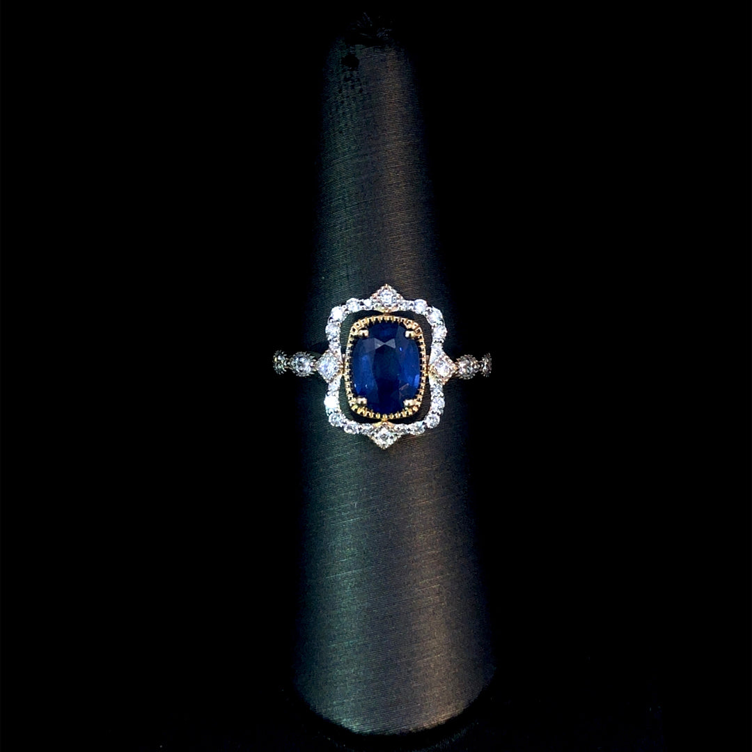 164982 - 2.15 ctw sapphire and diamond ring