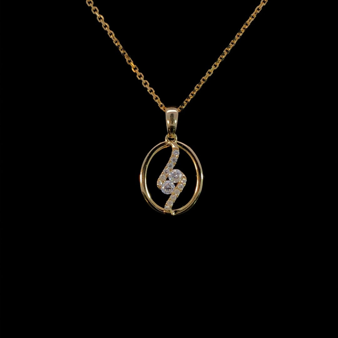 163308 - .20 ctw diamond pendant